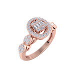 Load image into Gallery viewer, Beautiful ring in rose gold with white diamonds of 0.52 ct in weight