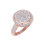 Load image into Gallery viewer, Beautiful ring in rose gold with white diamonds of 1.09 ct in weight
