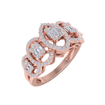 Load image into Gallery viewer, Beautiful ring in rose gold with white diamonds of 0.63 ct in weight