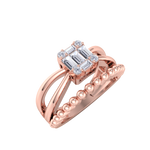Load image into Gallery viewer, Diamond ring in yellow gold with white diamonds of 0.25 ct in weight