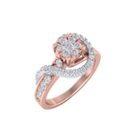 Load image into Gallery viewer, Diamond ring in yellow gold with white diamonds of 0.43 ct in weight