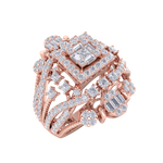 Load image into Gallery viewer, Beautiful ring in yellow gold with white diamonds of 1.64 ct in weight