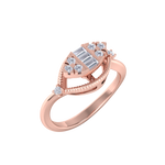 Load image into Gallery viewer, Elegant ring in yellow gold with white diamonds of 0.22 ct in weight