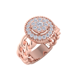 Load image into Gallery viewer, Beautiful ring in rose gold with white diamonds of 0.41 ct in weight