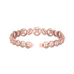 Load image into Gallery viewer, Statement bracelet in yellow gold with white diamonds of 1.10 ct in weight