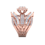 Load image into Gallery viewer, Statement Diamond ring in rose gold with white diamonds of 2.32 ct in weight