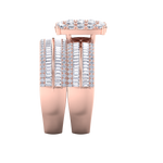 Load image into Gallery viewer, Diamond ring in rose gold with white diamonds of 2.63 ct in weight