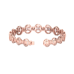 Load image into Gallery viewer, Statement bracelet in rose gold with white diamonds of 1.22 ct in weight