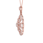 Load image into Gallery viewer, Flower Pendant in yellow gold with white diamonds of 2.38 ct in weight