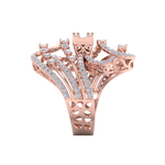 Load image into Gallery viewer, Beautiful ring in rose gold with white diamonds of 1.69 ct in weight