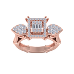 Load image into Gallery viewer, Diamond ring in yellow gold with white diamonds of 0.75 ct in weight