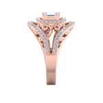 Load image into Gallery viewer, Fashion ring in rose gold with white diamonds of 0.96 ct in weight