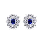 Load image into Gallery viewer, Stud earrings in yellow gold with white diamonds of 2.34 ct in weight