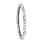 Load image into Gallery viewer, Diamond bangle in white gold with white diamonds of 11.04 ct in weight