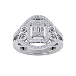 Load image into Gallery viewer, Fashion ring in yellow gold with white diamonds of 0.96 ct in weight