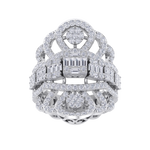 Load image into Gallery viewer, Statement ring in yellow gold with white diamonds of 1.91 ct in weight