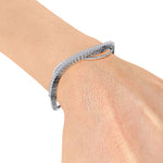 Load image into Gallery viewer, Stylish bracelet in white gold with white diamonds of 1.08 ct in weight