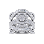 Load image into Gallery viewer, Statement Diamond ring in white gold with white diamonds of 2.32 ct in weight