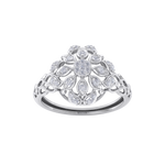 Load image into Gallery viewer, Diamond ring in white gold with white diamonds of 0.26 ct in weight