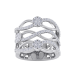 Load image into Gallery viewer, Diamond ring in white gold with white diamonds of 0.82 ct in weight