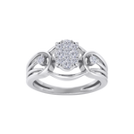 Load image into Gallery viewer, Beautiful ring in yellow gold with white diamonds of 0.36 ct in weight