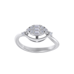 Load image into Gallery viewer, Elegant ring in white gold with white diamonds of 0.22 ct in weight