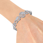 Load image into Gallery viewer, Statement bracelet in white gold with white diamonds of 2.20 ct in weight
