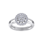 Load image into Gallery viewer, Beautiful ring in white gold with white diamonds of 0.60 ct in weight