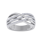 Load image into Gallery viewer, Elegant Diamond ring in rose gold with white diamonds of 0.55 ct in weight