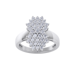 Load image into Gallery viewer, Beautiful ring in yellow gold with white diamonds of 1.22 ct in weight