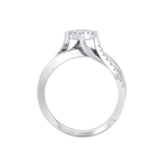 Load image into Gallery viewer, Diamond ring in rose gold with white diamonds of 0.58 ct in weight