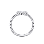 Load image into Gallery viewer, Diamond ring in white gold with white diamonds of 0.42 ct in weight