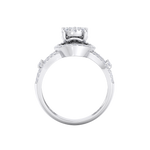 Load image into Gallery viewer, Fashion ring in white gold with white diamonds of 0.75 ct in weight