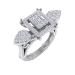 Load image into Gallery viewer, Diamond ring in rose gold with white diamonds of 0.75 ct in weight