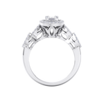 Load image into Gallery viewer, Beautiful ring in white gold with white diamonds of 0.52 ct in weight