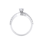 Load image into Gallery viewer, Diamond ring in yellow gold with white diamonds of 0.22 ct in weight