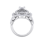 Load image into Gallery viewer, Statement ring in yellow gold with white diamonds of 1.90 ct in weight