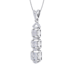 Load image into Gallery viewer, Pendant in white gold with white diamonds of 0.63 ct in weight