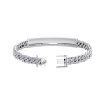 Load image into Gallery viewer, Bar diamond chain bracelet in rose gold with white diamond of 1.72 ct in weight