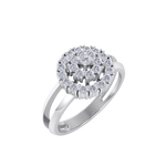 Load image into Gallery viewer, Beautiful ring in white gold with white diamonds of 0.60 ct in weight