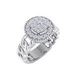 Load image into Gallery viewer, Beautiful ring in white gold with white diamonds of 0.41 ct in weight