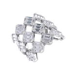 Load image into Gallery viewer, Diamond ring in yellow gold with white diamonds of 2.06 ct in weight