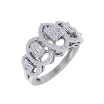Load image into Gallery viewer, Beautiful ring in white gold with white diamonds of 0.63 ct in weight