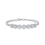 Load image into Gallery viewer, Classic bracelet in rose gold with white diamonds of 1.12 ct in weight