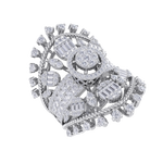 Load image into Gallery viewer, Statement ring in white gold with white diamonds of 2.69 ct in weight