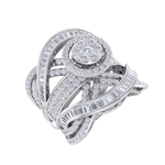 Load image into Gallery viewer, Statement Diamond ring in rose gold with white diamonds of 2.32 ct in weight