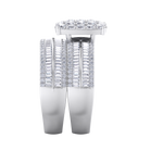 Load image into Gallery viewer, Diamond ring in rose gold with white diamonds of 2.63 ct in weight