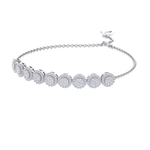 Load image into Gallery viewer, Diamond bracelet in white gold with white diamonds of 1.12 ct in weight