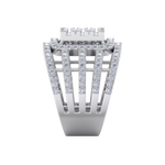 Load image into Gallery viewer, Statement Diamond ring in yellow gold with white diamonds of 1.52 ct in weight