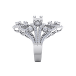 Load image into Gallery viewer, Statement ring in white gold with white diamonds of 1.90 ct in weight